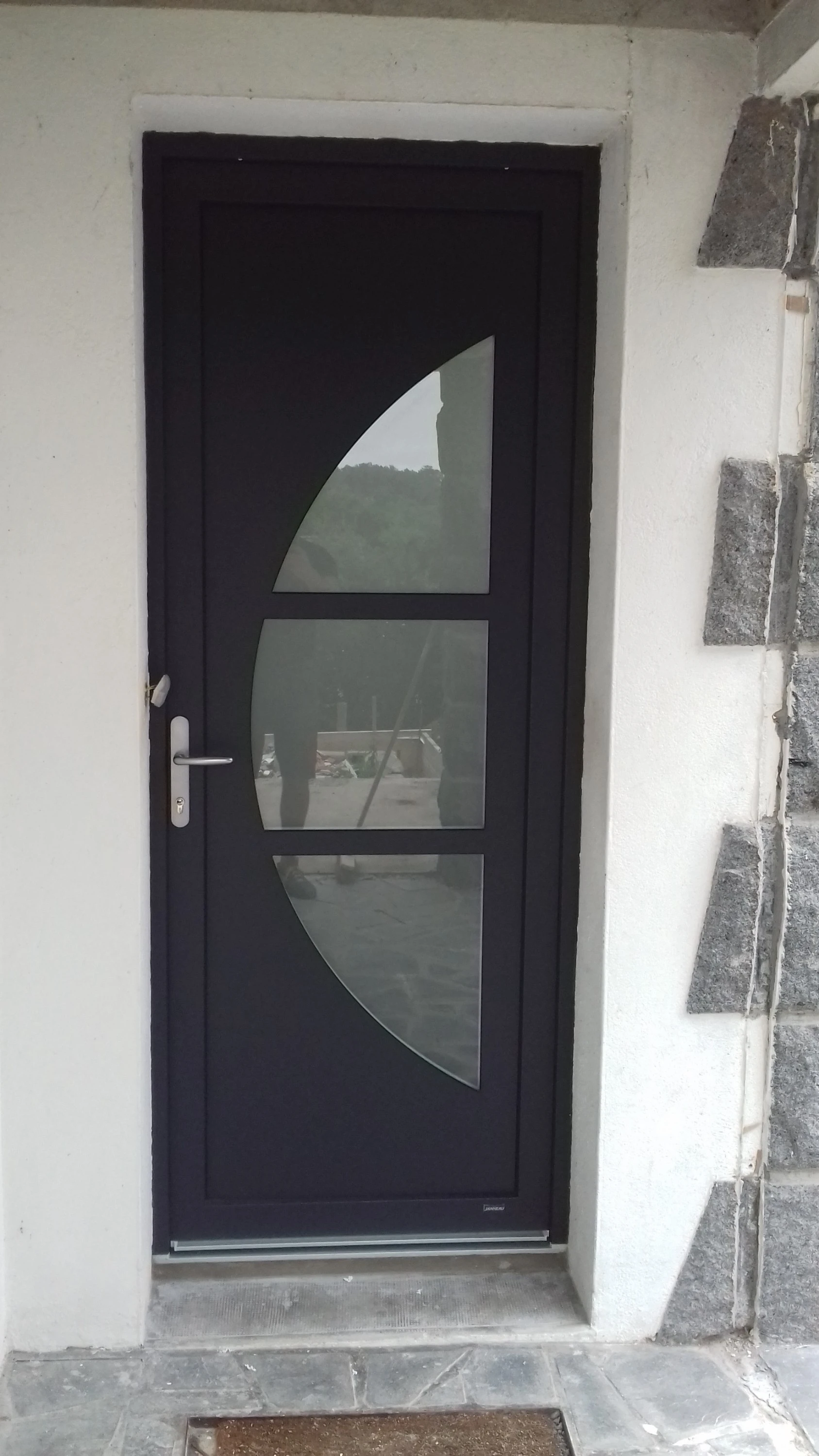 Porte PVC plaxé