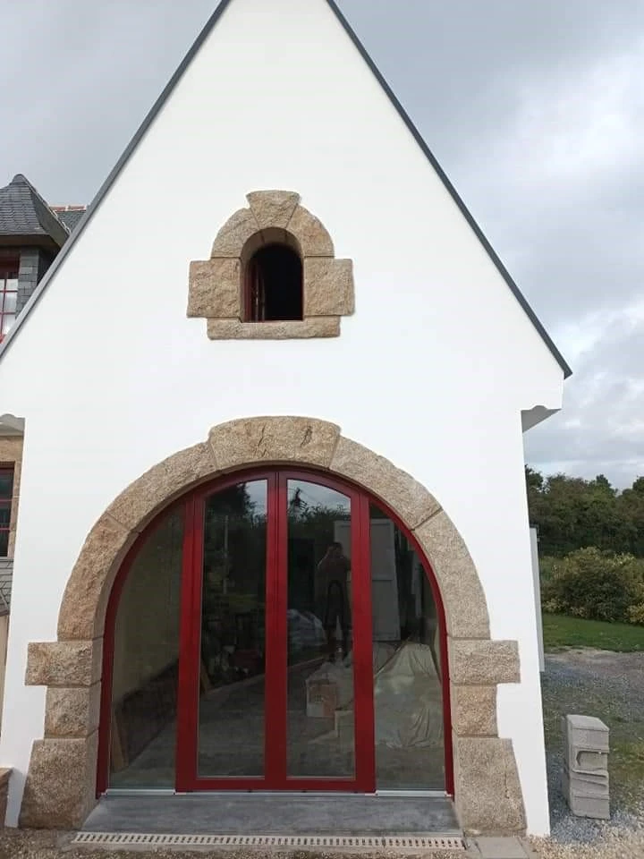 APRÈS - Porte-fenêtre PVC laqué ral 3004